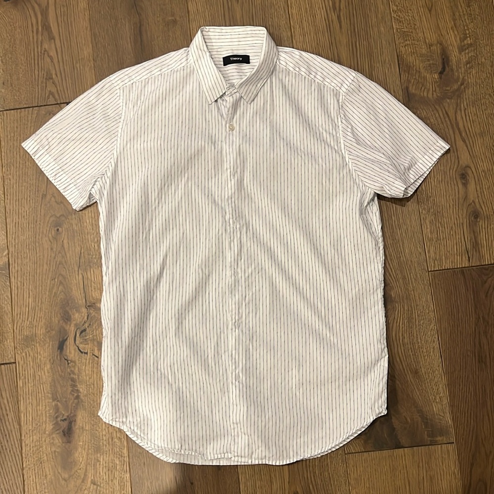 Theory Short Sleeve Button Up, Size S